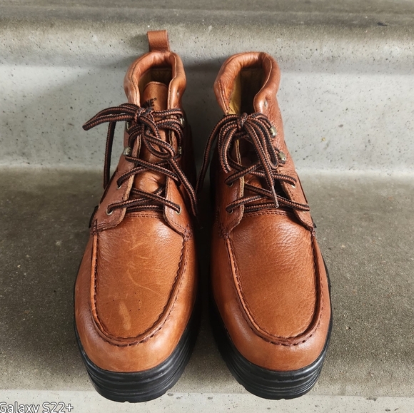 Timberland Men's Brown Leather Boots Size 9. steel toe - Picture 2 of 10